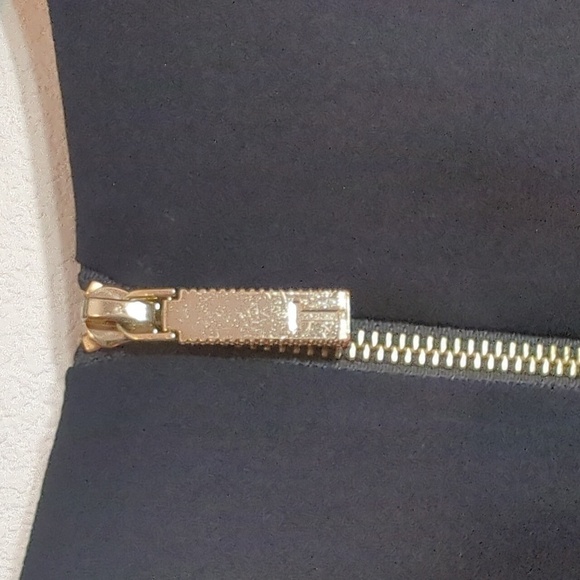 Ted Baker London Women's Dress Black Toggle Chain Gold Hardware LBD Size 3 8 10 - Picture 12 of 13